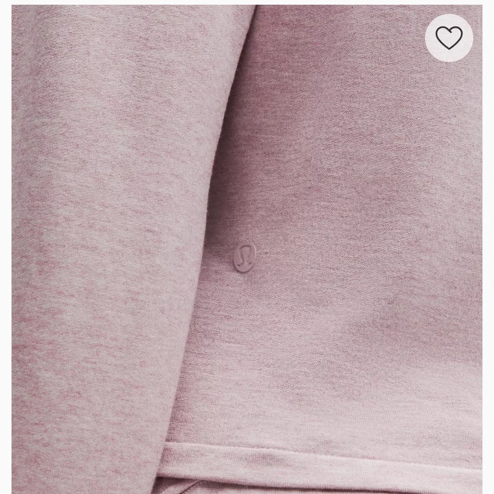 Lululemon BeCalm Wrap-Front Long-Sleeve Shirt/Heathered Porcelain Pink/ XS/ NWT - Picture 4 of 7